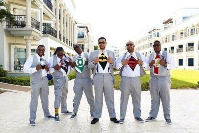 18 fotos de boda en las que los amigos del novio se lucieron (FOTOS)