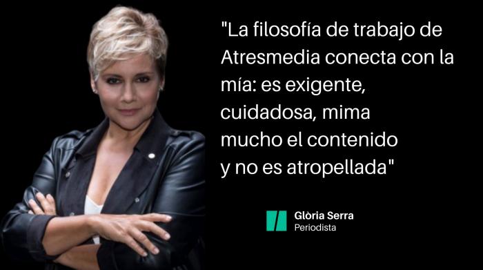 Glòria Serra: "En la tele pasa como en Hollywood. Ellos se acercan a los 70 y ellas siempre tienen 30"