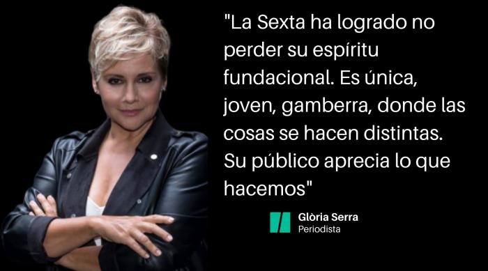Glòria Serra: "En la tele pasa como en Hollywood. Ellos se acercan a los 70 y ellas siempre tienen 30"