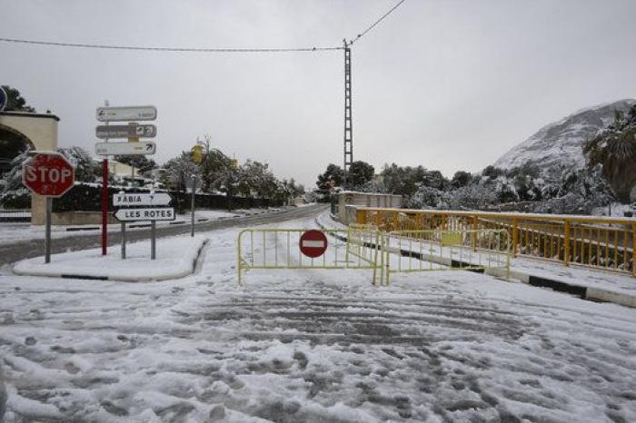 Las insólitas fotos de la nieve en Levante y Mallorca