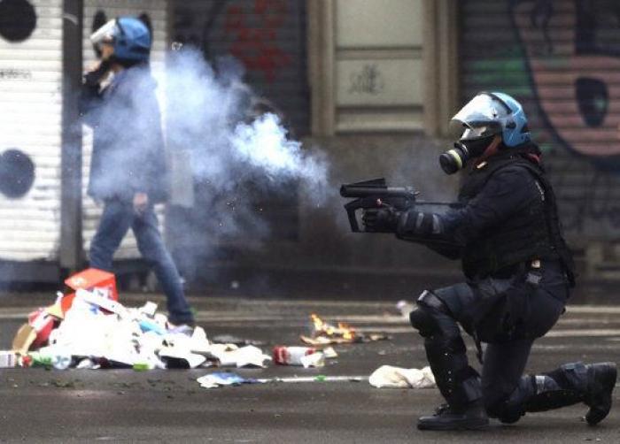 Las tremendas fotos de las protestas contra la Expo de Milán