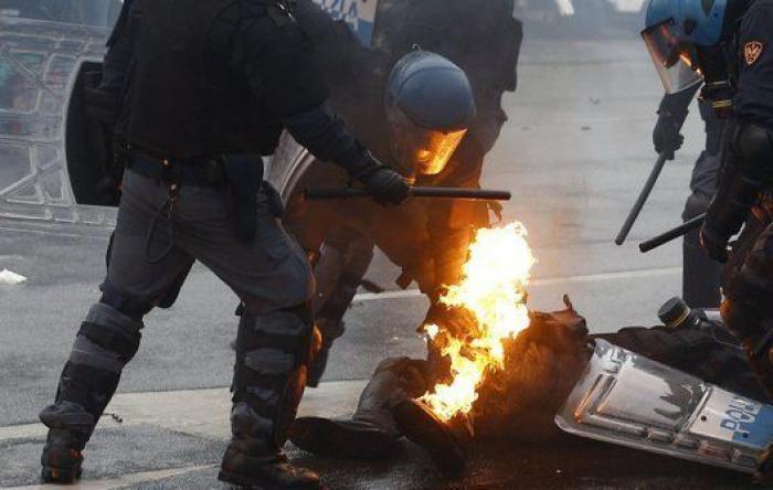 Las tremendas fotos de las protestas contra la Expo de Milán