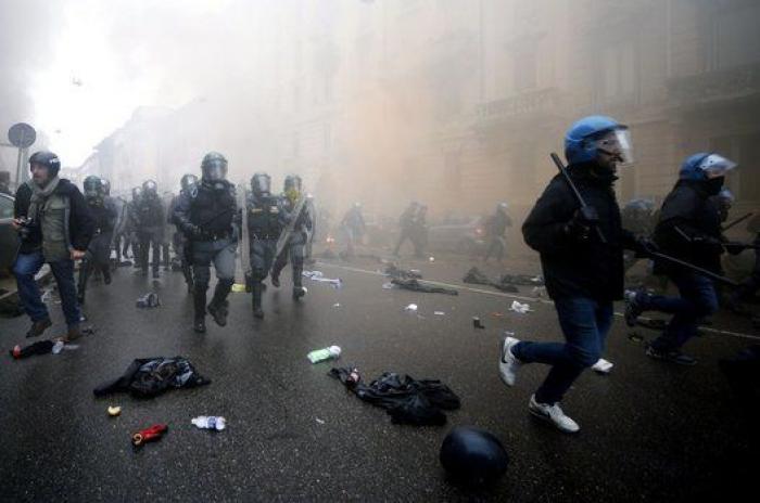 Las tremendas fotos de las protestas contra la Expo de Milán