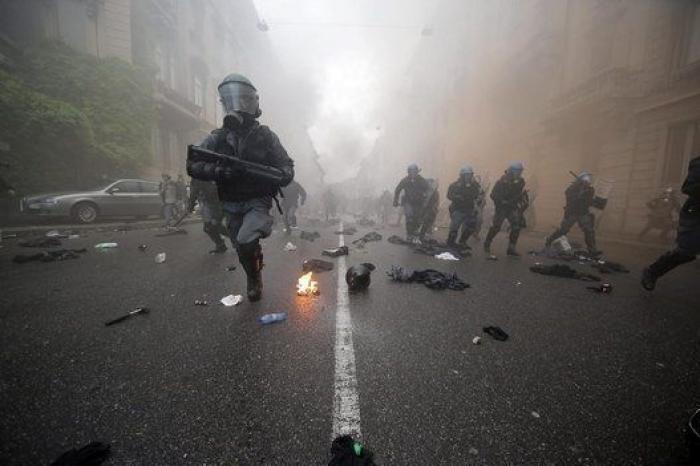 Las tremendas fotos de las protestas contra la Expo de Milán