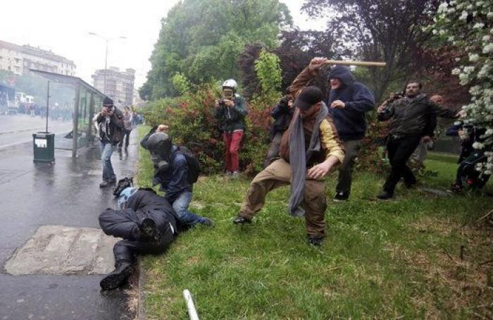 Las tremendas fotos de las protestas contra la Expo de Milán