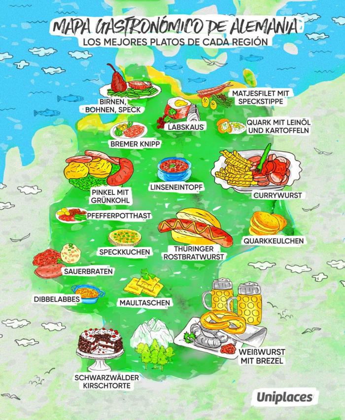 Donde fueres... ¡come lo típico! Seis mapas gastronómicos de Europa