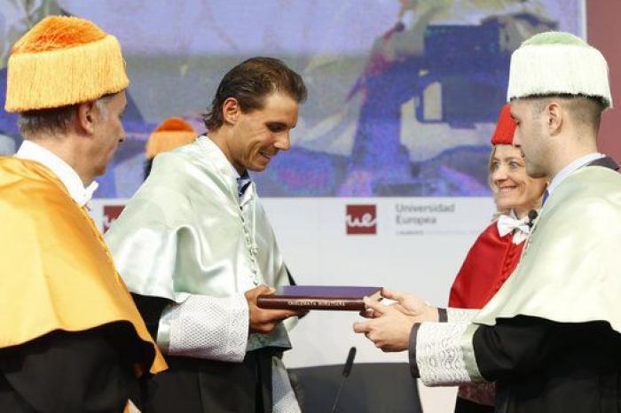 Rafa Nadal, investido Doctor Honoris Causa por la Universidad Europea de Madrid