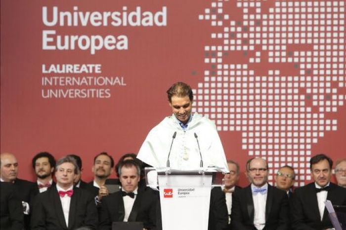 Rafa Nadal, investido Doctor Honoris Causa por la Universidad Europea de Madrid