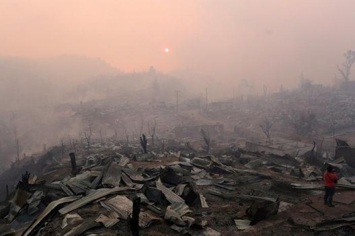 Las dolorosas imágenes que dejan los incendios de Chile