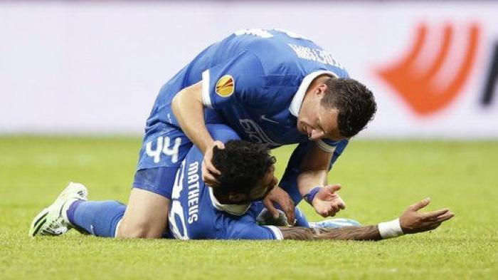 Matheus da el susto en la final de la Europa League