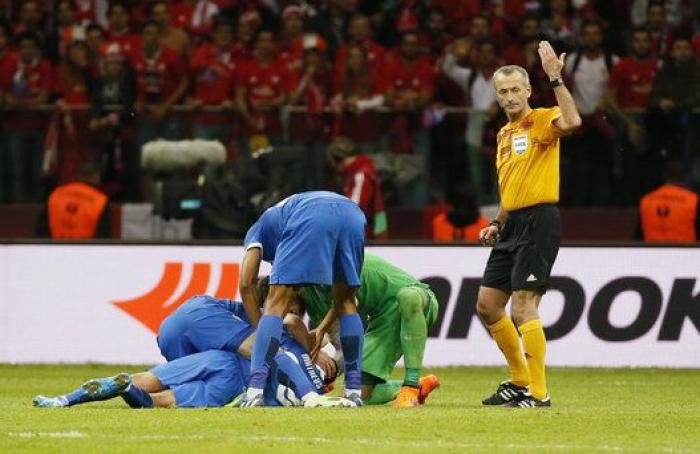 Matheus da el susto en la final de la Europa League