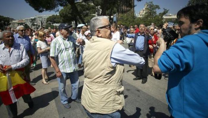 Fiasco total de la concentración anti Podemos en Madrid
