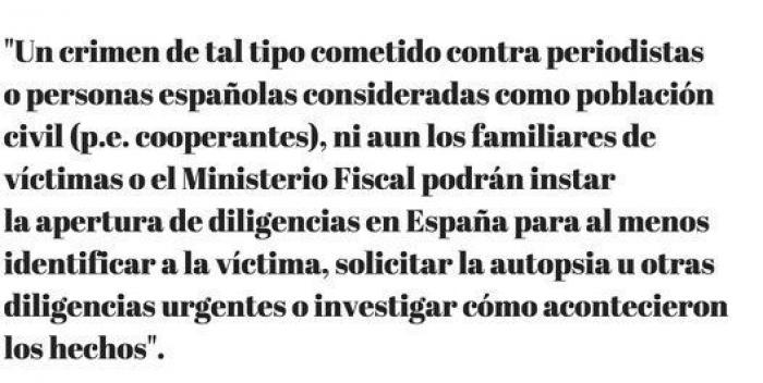 El auto del juez que no quería cerrar el 'caso Couso', en 9 frases