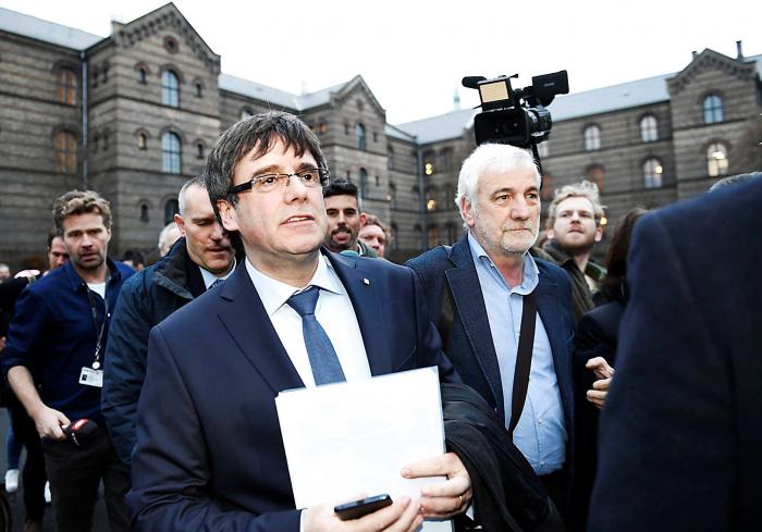 Puigdemont defiende el independentismo catalán en Dinamarca y evita la extradición