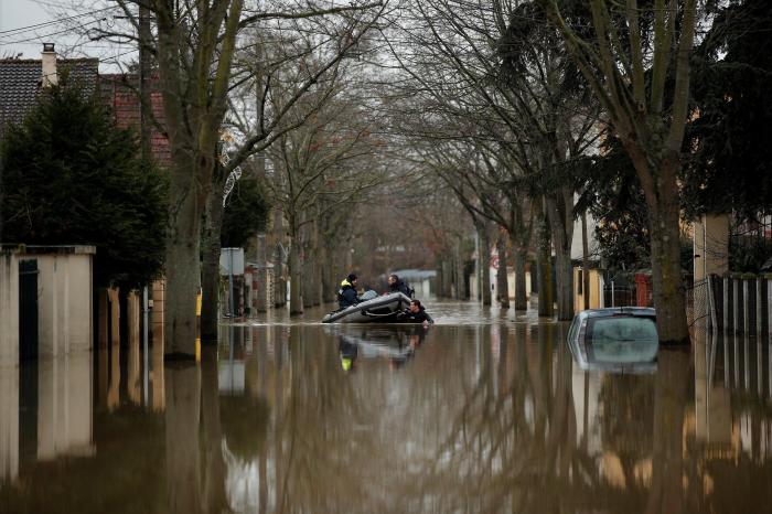 El Sena, desbordado en París