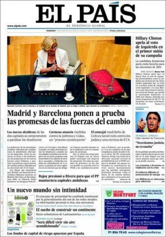 Portadas para un día histórico (FOTOS)