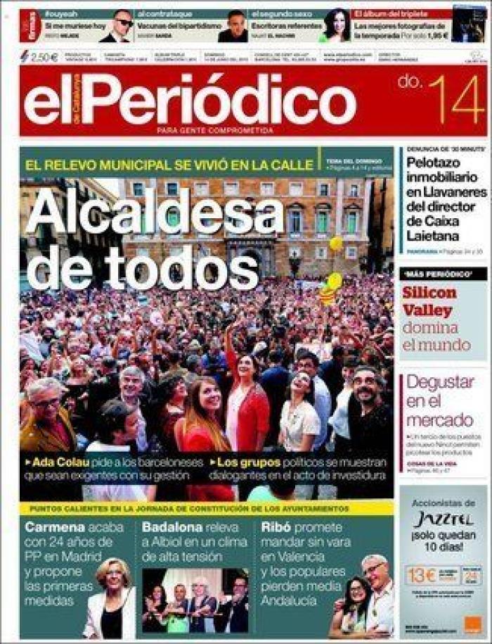 Portadas para un día histórico (FOTOS)