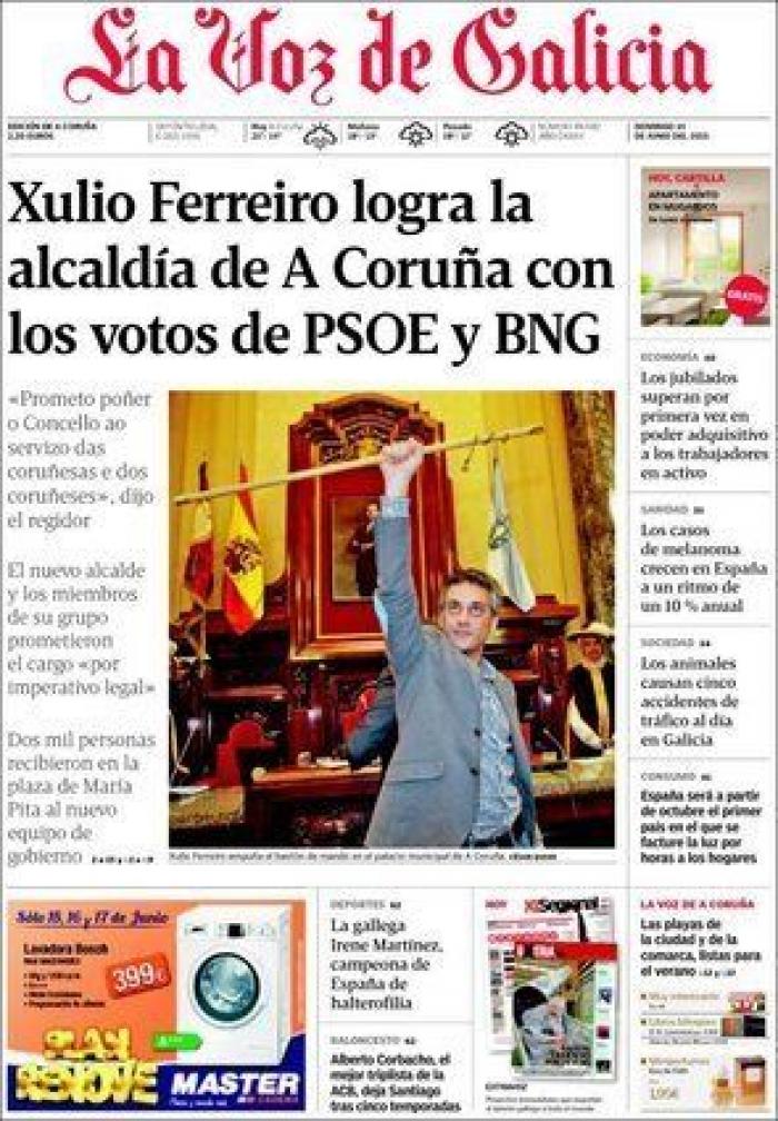 Portadas para un día histórico (FOTOS)