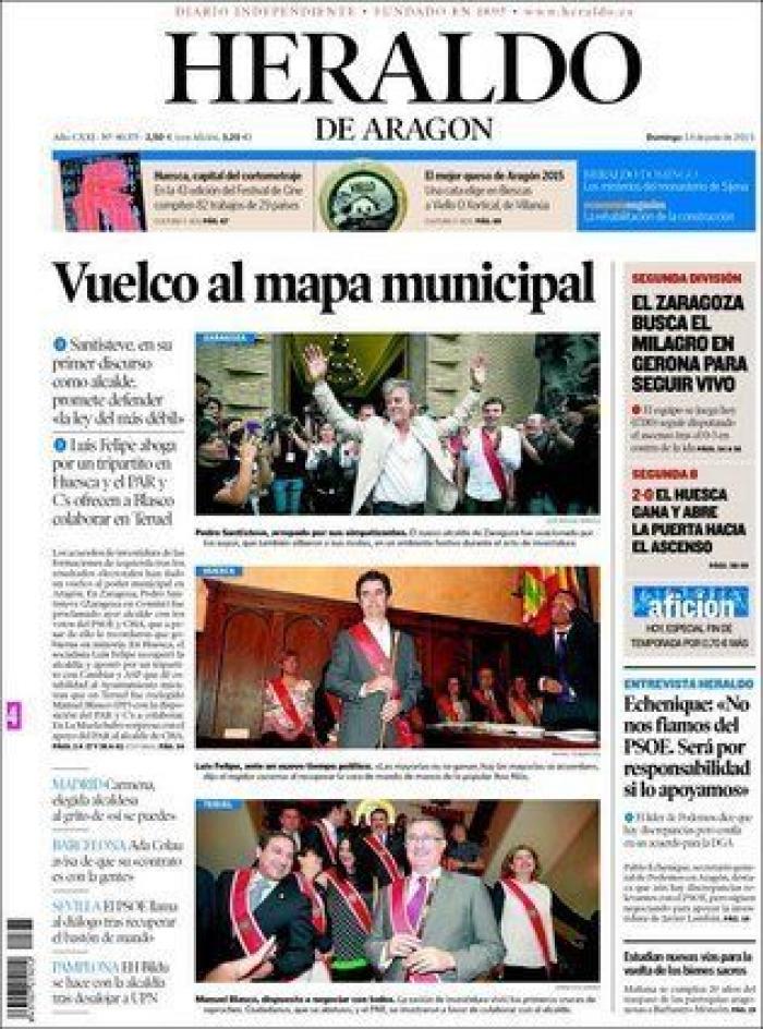 Portadas para un día histórico (FOTOS)
