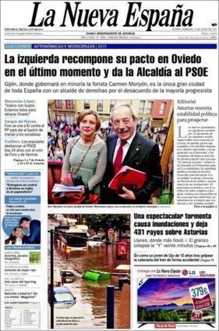 Portadas para un día histórico (FOTOS)