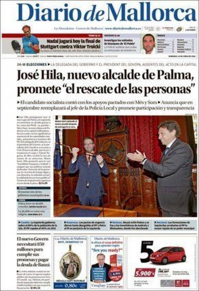 Portadas para un día histórico (FOTOS)