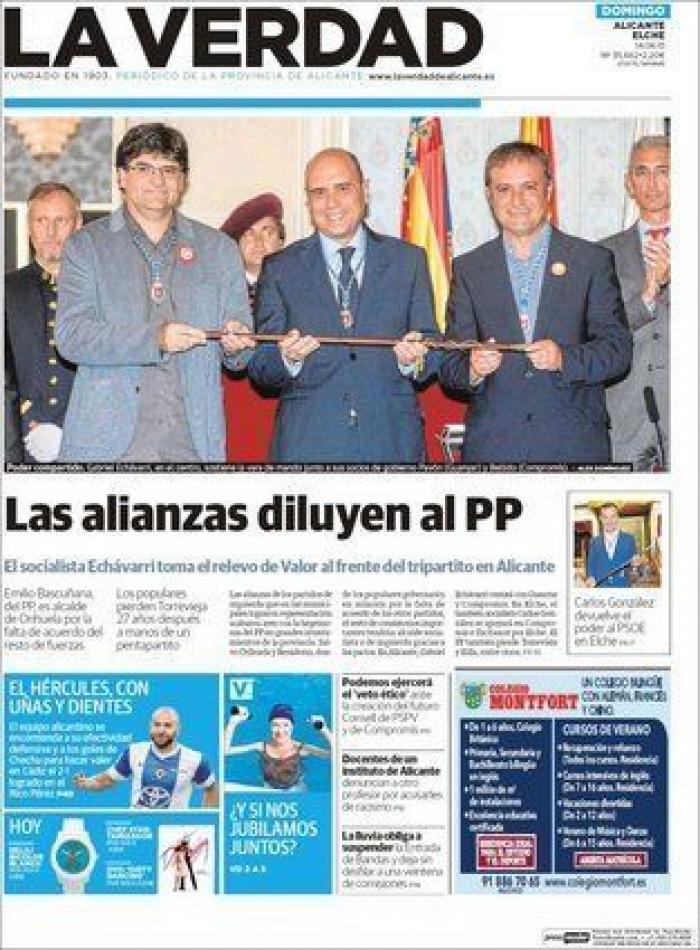 Portadas para un día histórico (FOTOS)