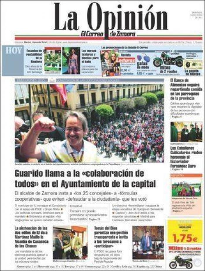 Portadas para un día histórico (FOTOS)