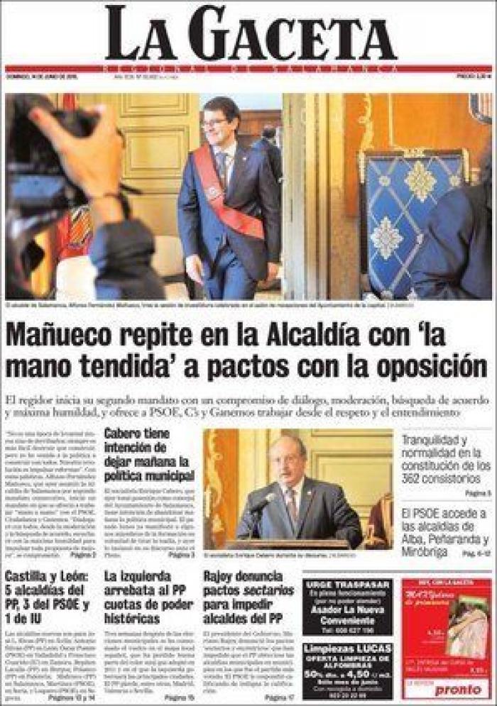 Portadas para un día histórico (FOTOS)