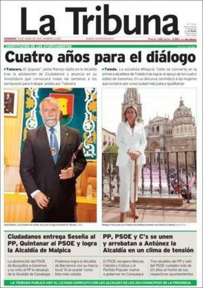 Portadas para un día histórico (FOTOS)