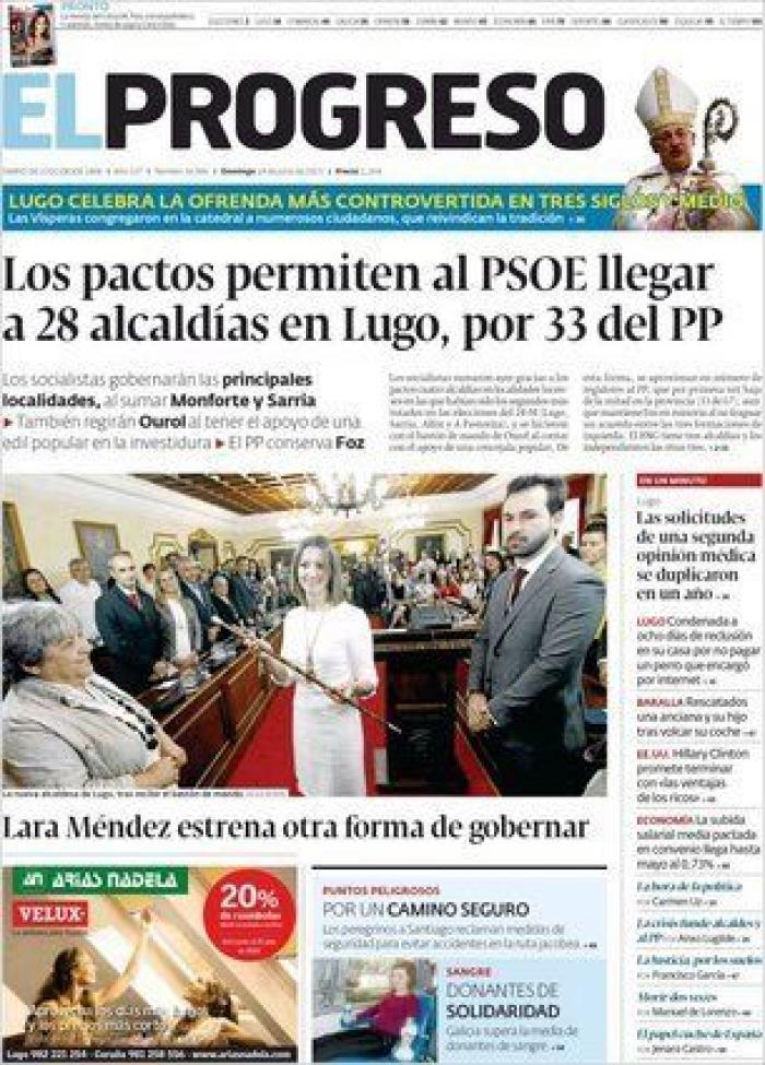 Portadas para un día histórico (FOTOS)