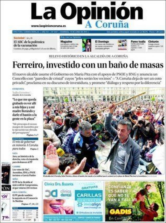 Portadas para un día histórico (FOTOS)