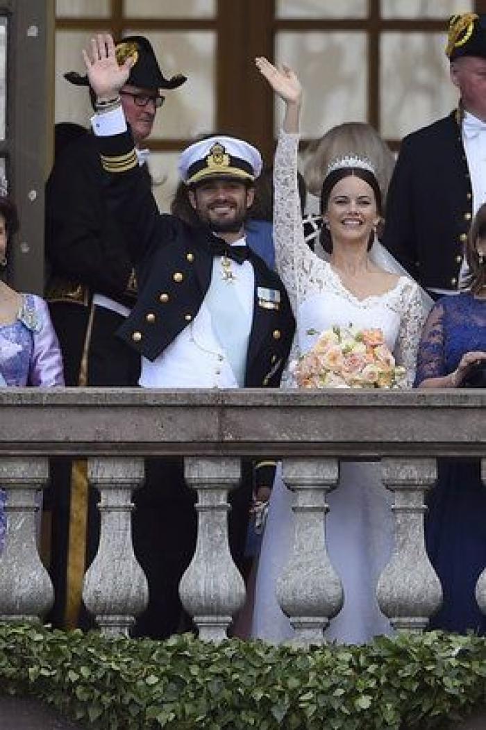 Boda de Carlos Felipe de Suecia y Sofia Hellqvist: el toque español del vestido de la novia