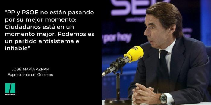 Aznar revela qué votaría en la moción de censura de Vox: "No tengo la menor duda al respecto"
