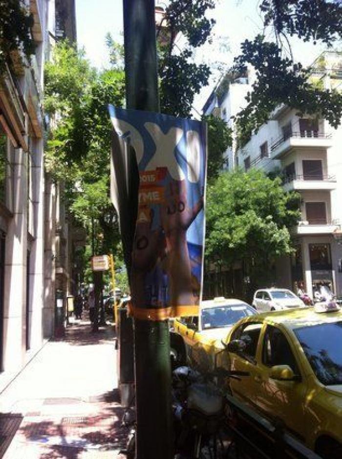 Las calles de Atenas se visten para el referéndum