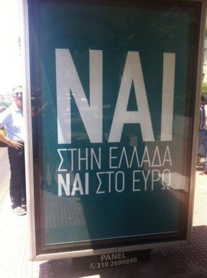 Las calles de Atenas se visten para el referéndum