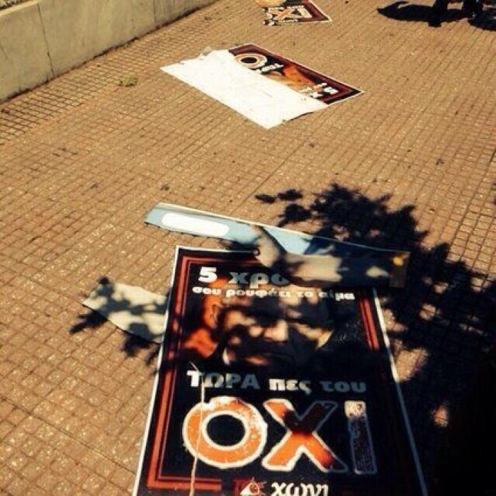 Las calles de Atenas se visten para el referéndum