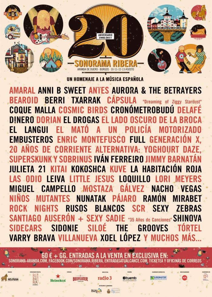 Sonorama: 20 años, 20 carteles y 20 artistas