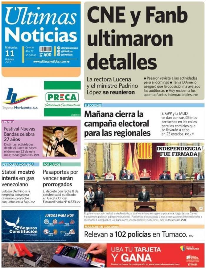 Así se ve en el mundo la declaración de independencia en suspenso de Cataluña