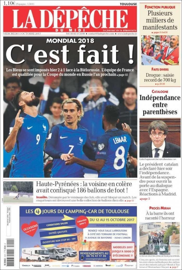 Así se ve en el mundo la declaración de independencia en suspenso de Cataluña