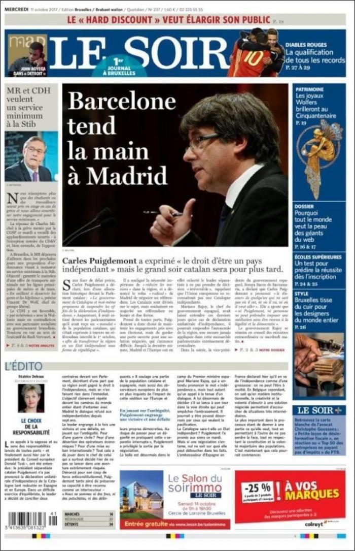 Así se ve en el mundo la declaración de independencia en suspenso de Cataluña