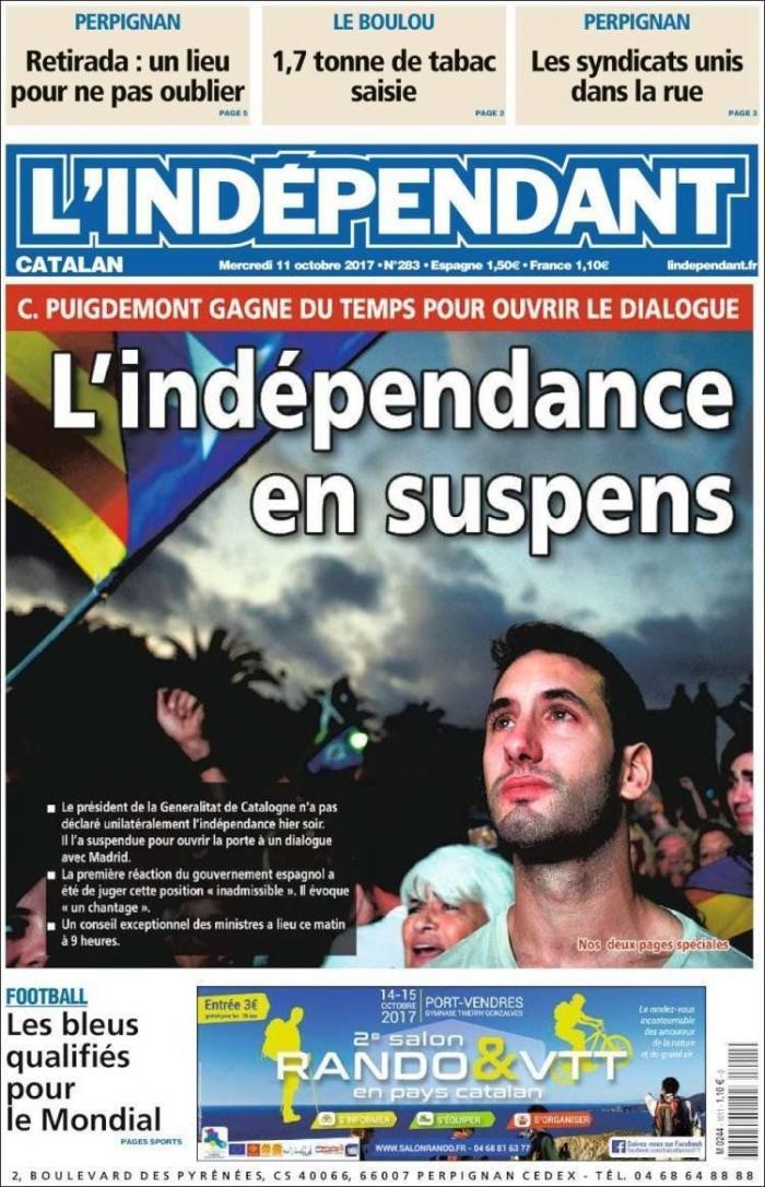 Así se ve en el mundo la declaración de independencia en suspenso de Cataluña