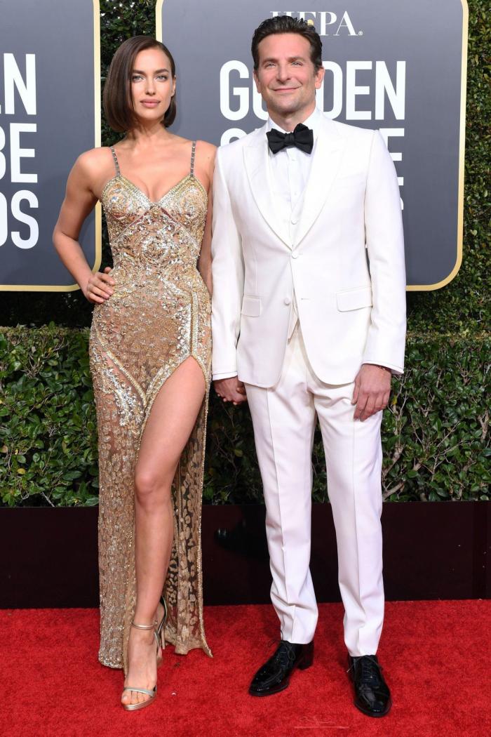 Los gestos de complicidad de Bradley Cooper e Irina Shayk en los Globos de Oro