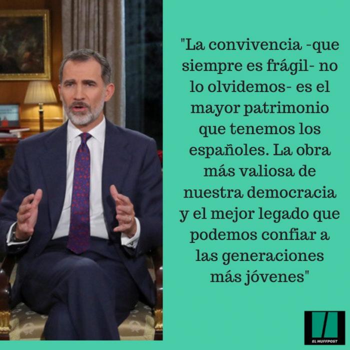 El mensaje de Navidad del rey fue seguido por 7,9 millones de espectadores