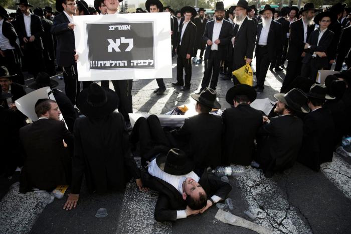 Los judíos ultraortodoxos lanzan el "Día de la ira" contra su reclutamiento militar en Israel