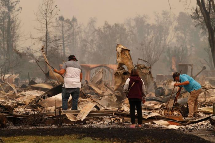 Suben a 31 los muertos por los incendios del norte de California
