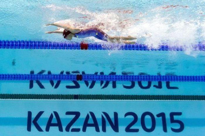 Una niña de 10 años compite en los Mundiales de natación de Kazan