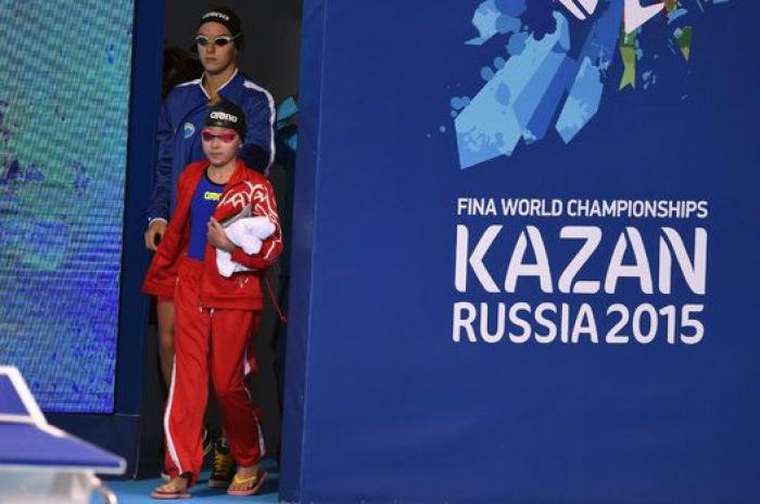 Una niña de 10 años compite en los Mundiales de natación de Kazan