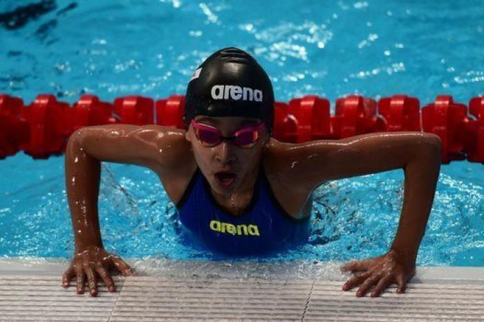 Una niña de 10 años compite en los Mundiales de natación de Kazan