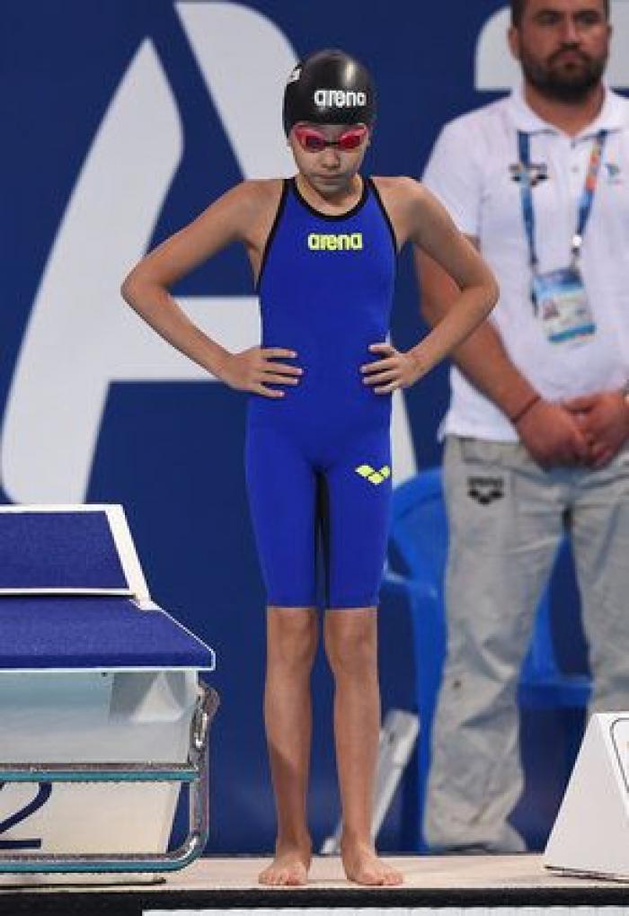 Una niña de 10 años compite en los Mundiales de natación de Kazan