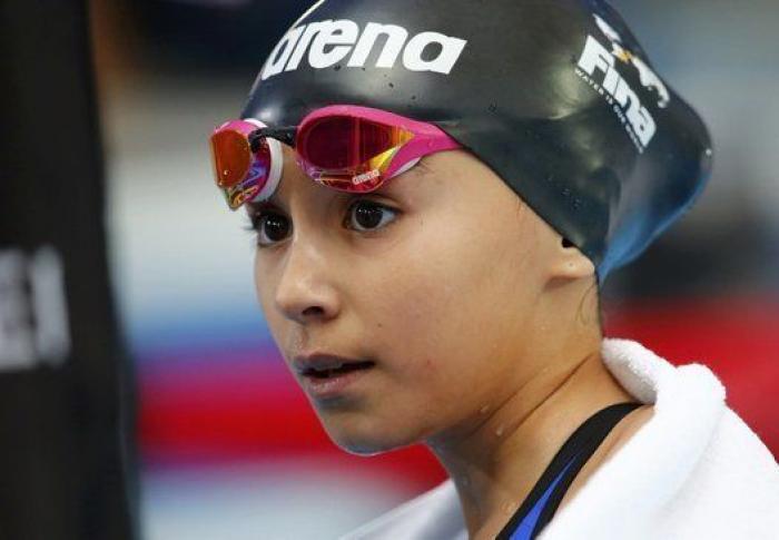 Una niña de 10 años compite en los Mundiales de natación de Kazan